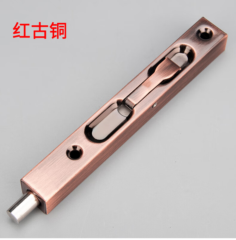 超长不锈钢子母门暗插销上下双开门隐形防盗门天地暗装插销锁配件6寸