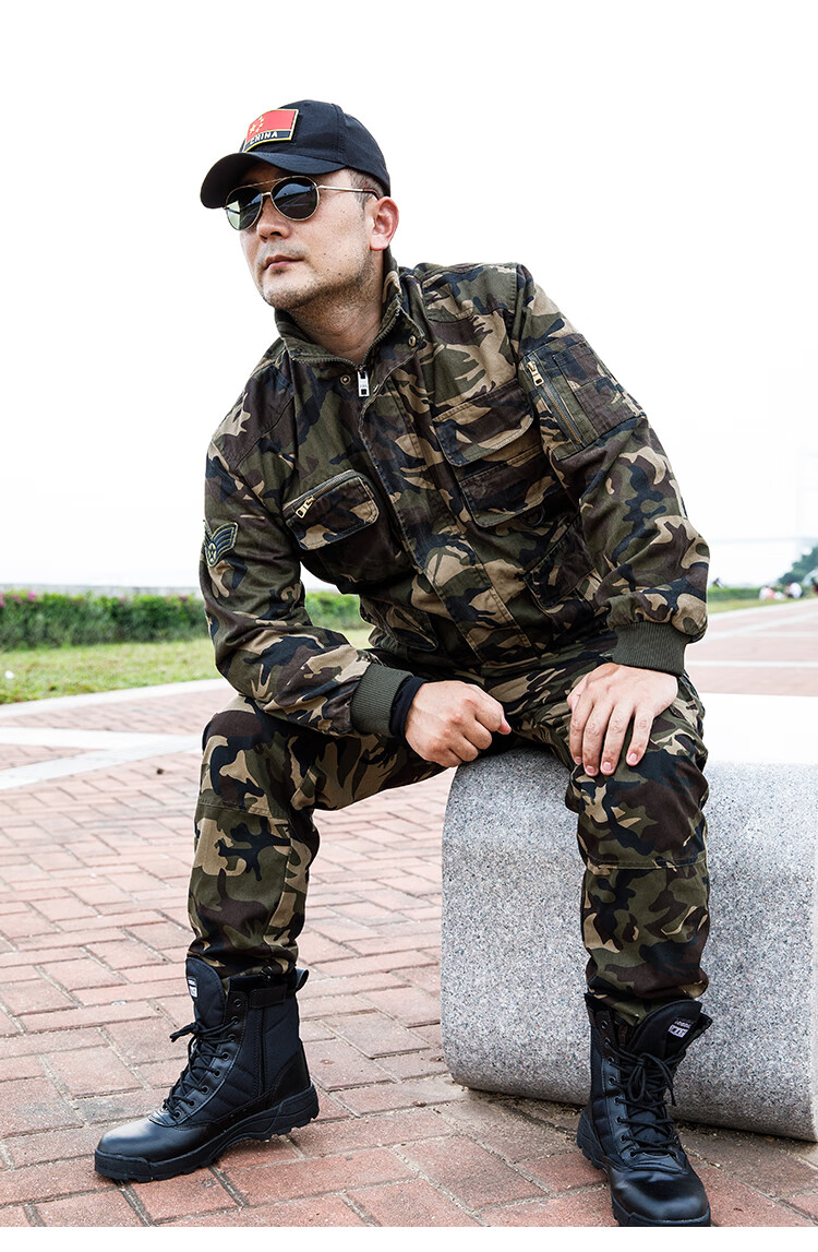 秋冬季作战棉服迷彩服套装男纯棉加厚加绒耐磨劳保工作服军迷战术服