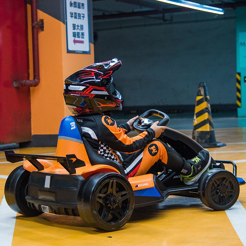 儿童电动车卡丁车四轮汽车玩具车小孩漂移车迈凯伦儿童卡丁车电动f1
