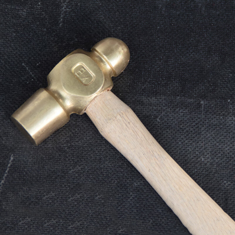 防爆钳工锤铜合金钳工锤子防爆手锤黄铜锤子防爆铜榔头 0.5kg