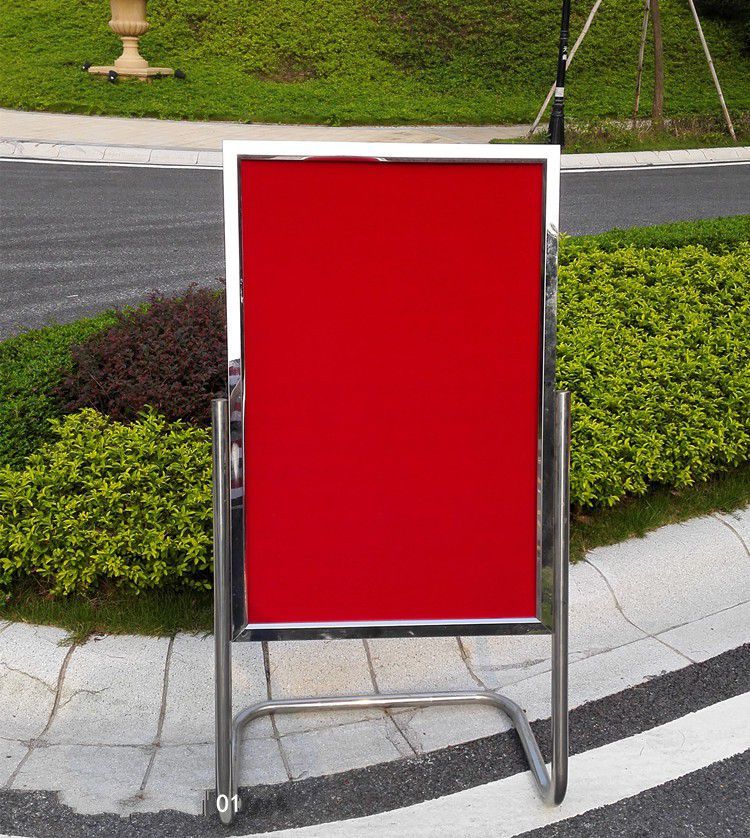 letsfun迎宾牌欢迎牌招工牌水牌展示架立牌指示牌不锈钢广告牌海报架