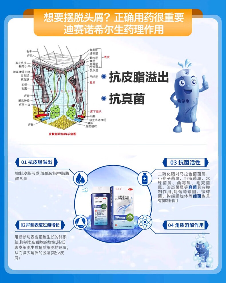 希尔生二硫化硒洗剂100g 一盒装【图片 价格 品牌 报价】-京东