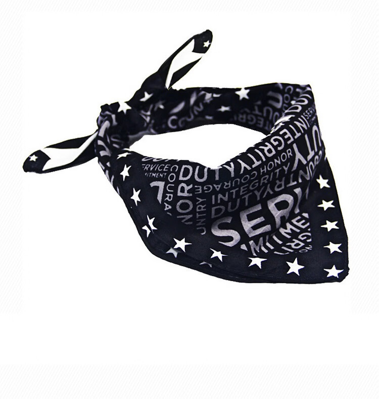 克罗地亚骑士嘻哈头巾男潮人摩托车骑行蒙面巾街舞方巾大神