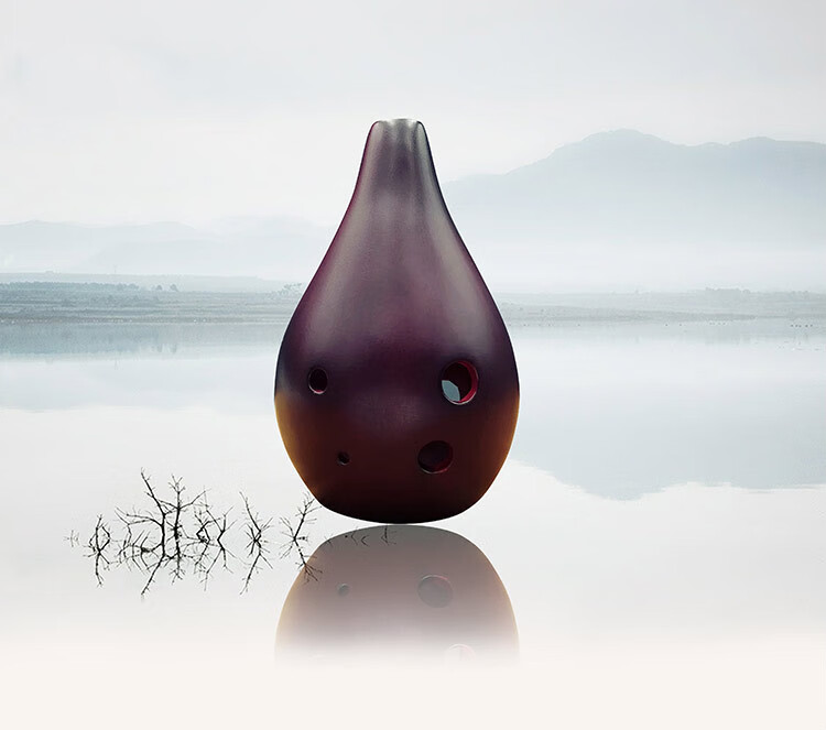 6孔af陶笛满口埙音色低沉古典古风六孔中音f调无基础初学入门易学兰花