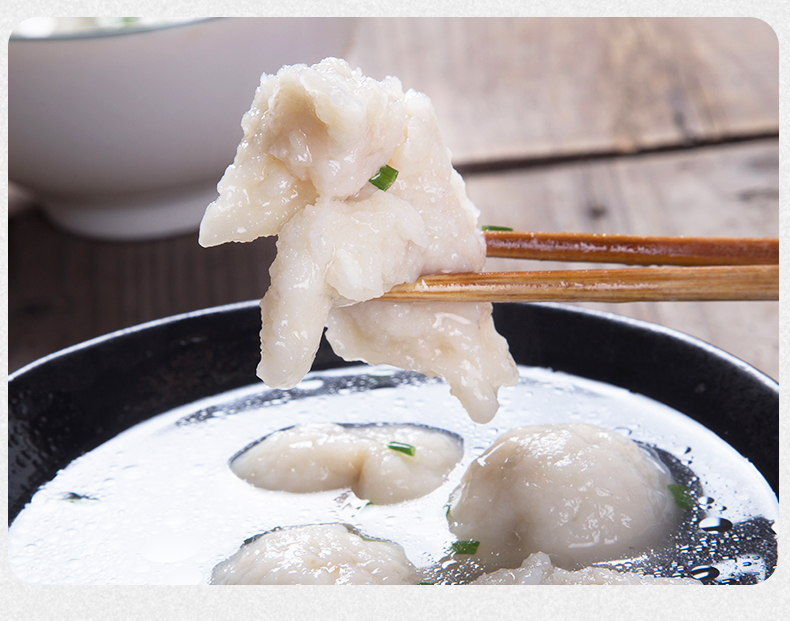 手工鱼滑新鲜现做福州传统街边小吃鱼圆海鲜火锅食材丸子1000g