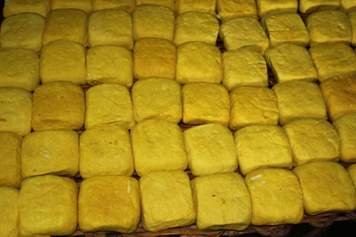 黄豆腐正宗宣威倘塘姜黄豆腐约40克块云南特产可臭豆腐加蘸料黄豆腐50