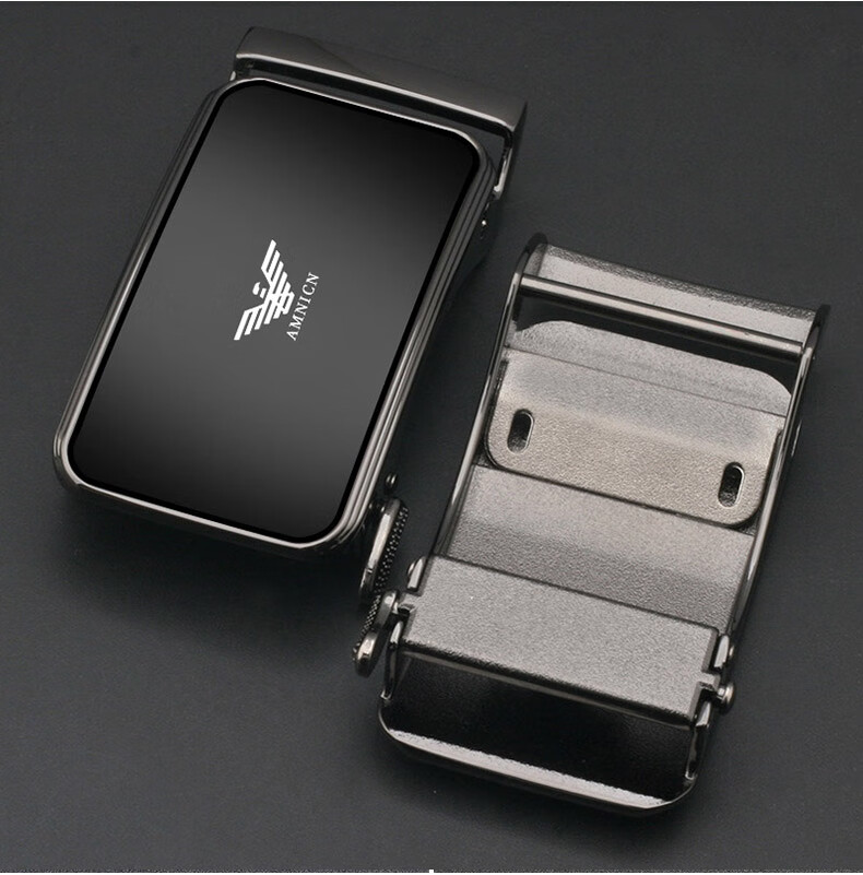 阿玛尼皮带扣男士自动扣头35cm裤带头单卖高端腰带扣扣头c1镜面款