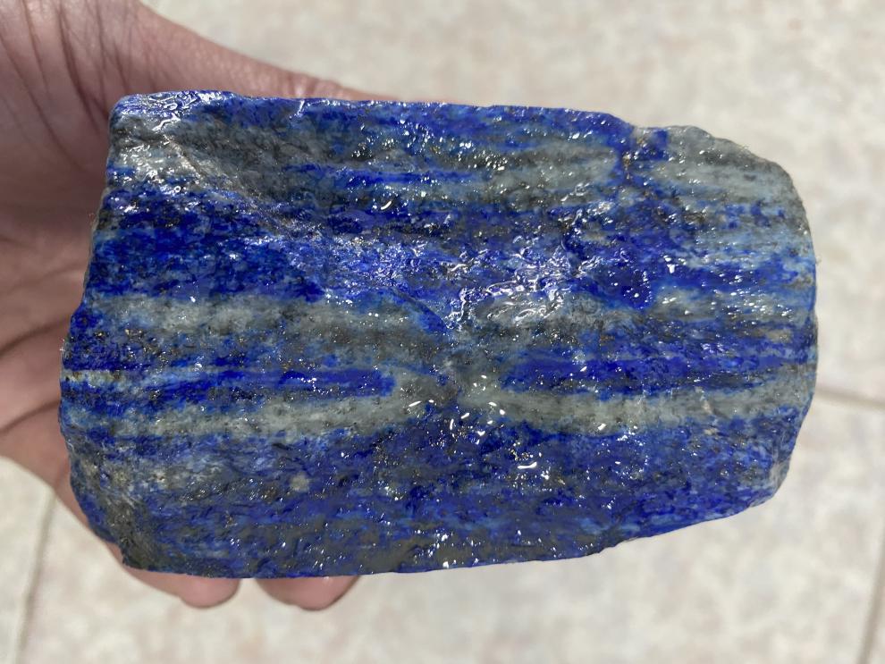 妙聚福天然青晶石原石大块蓝水晶原石原矿石教学标本石认知石摆件青