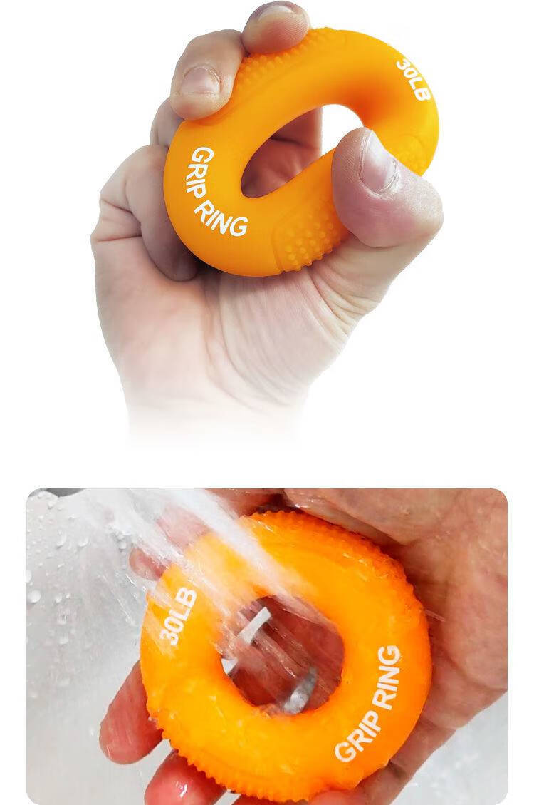 橡胶握力圈握力器训练手力圈练臂肌男士儿童 40磅 50磅 60磅【共3件】