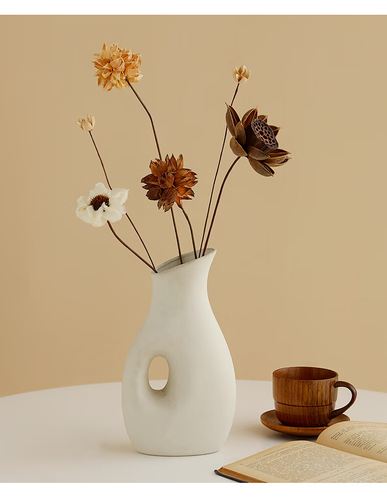 禅意天然干花真花风干花摆件ins风松果卧室插花装饰品客厅摆设橡果3支