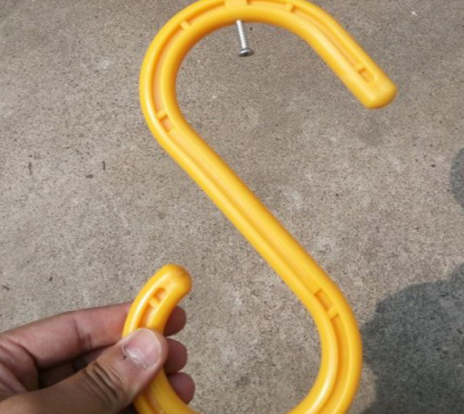 工地电缆电线挂勾架子管s形挂钩绝缘挂钩s型脚手架塑料钩子核电厂 不