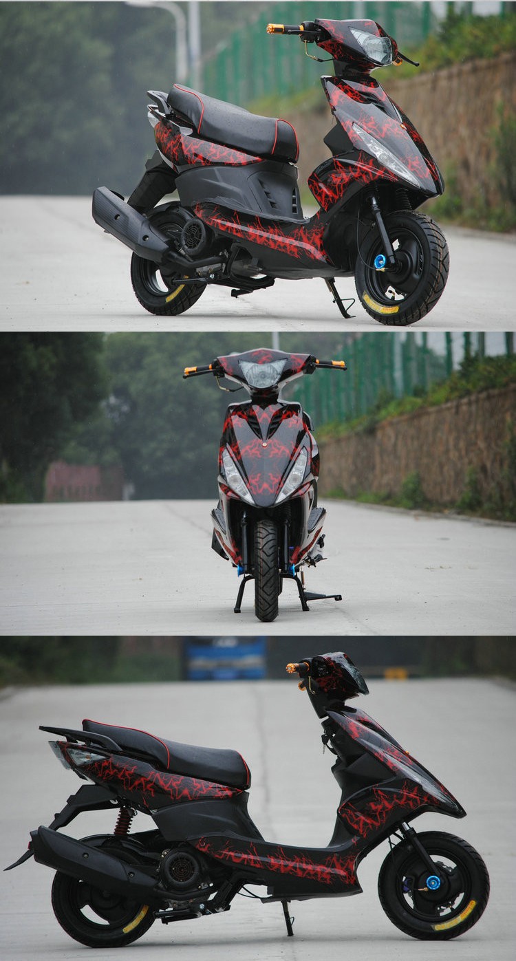 踏板摩托车125cc鬼火一代摩托车街车外卖踏板车燃油踏板车街车助力车