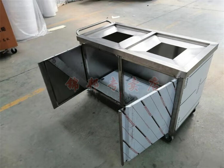 定做不锈钢收残台污碟台收餐台沥水收污碗碟台残渣台泔水台收残车 140