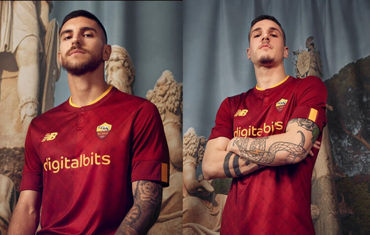 adids腾讯体育罗马队主场球衣22-23新款球迷版套装10迪巴拉 扎尼奥洛