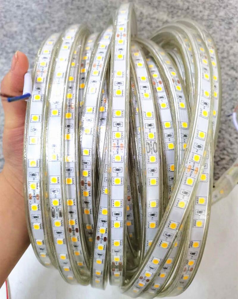 24v36v5050隧道工程白光led灯带 24v36v户外水工地暖光灯条 24v户外