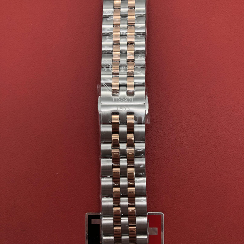 pofunuo适用天梭1853表链t108钢带宝环t108408at108208a男女款钢表带