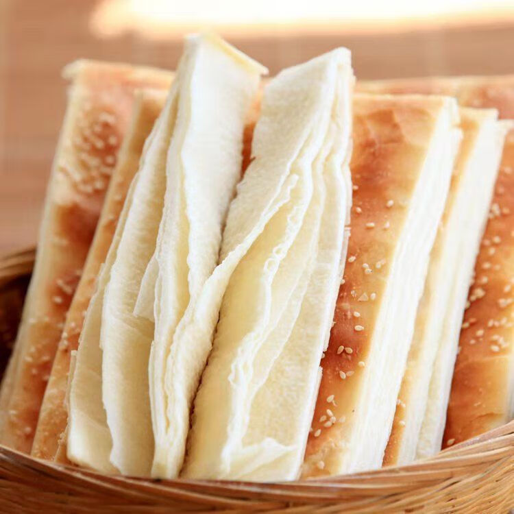 山东千层饼芝麻烧饼烤排早餐饼吊炉饼肉夹馍缸贴饼白吉馍馒头50克 方