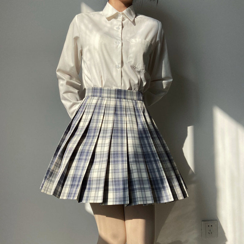 布利酱温柔一刀胖mmjk制服格裙学院风套装裙子dk水手服女学生百褶裙
