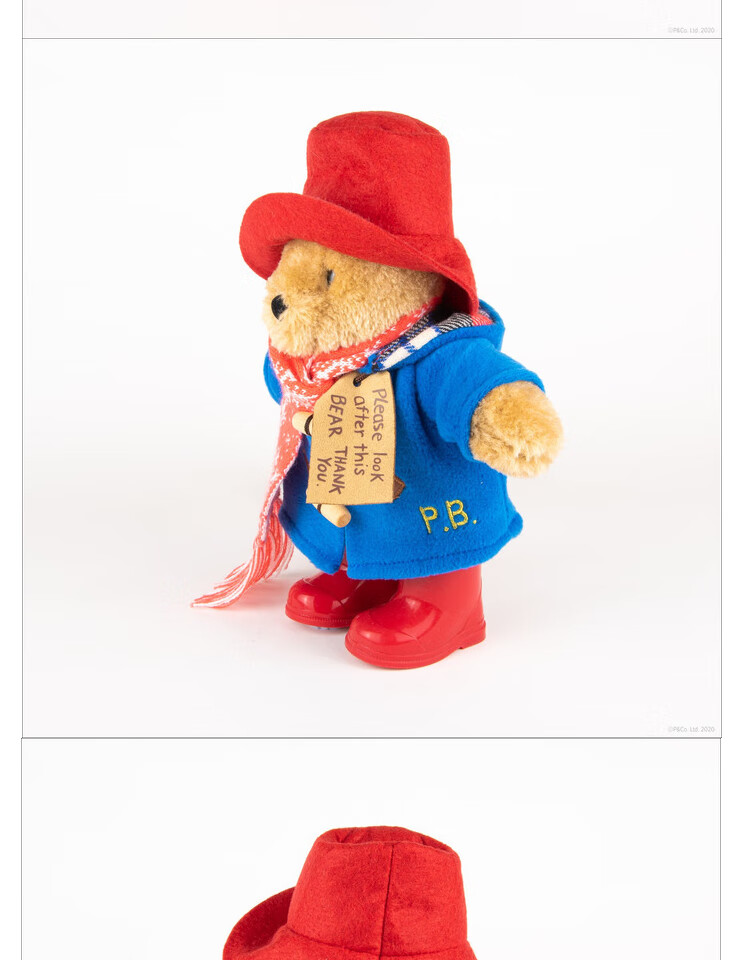 帕丁顿熊玩偶 harrods百货 paddington bear帕丁顿熊 玩偶毛绒玩具