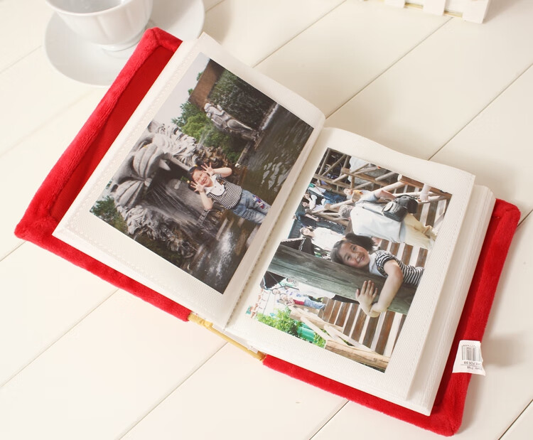 可爱毛绒卡通立体6寸7寸插页式宝宝儿童影集相簿100张照片相册本 7寸