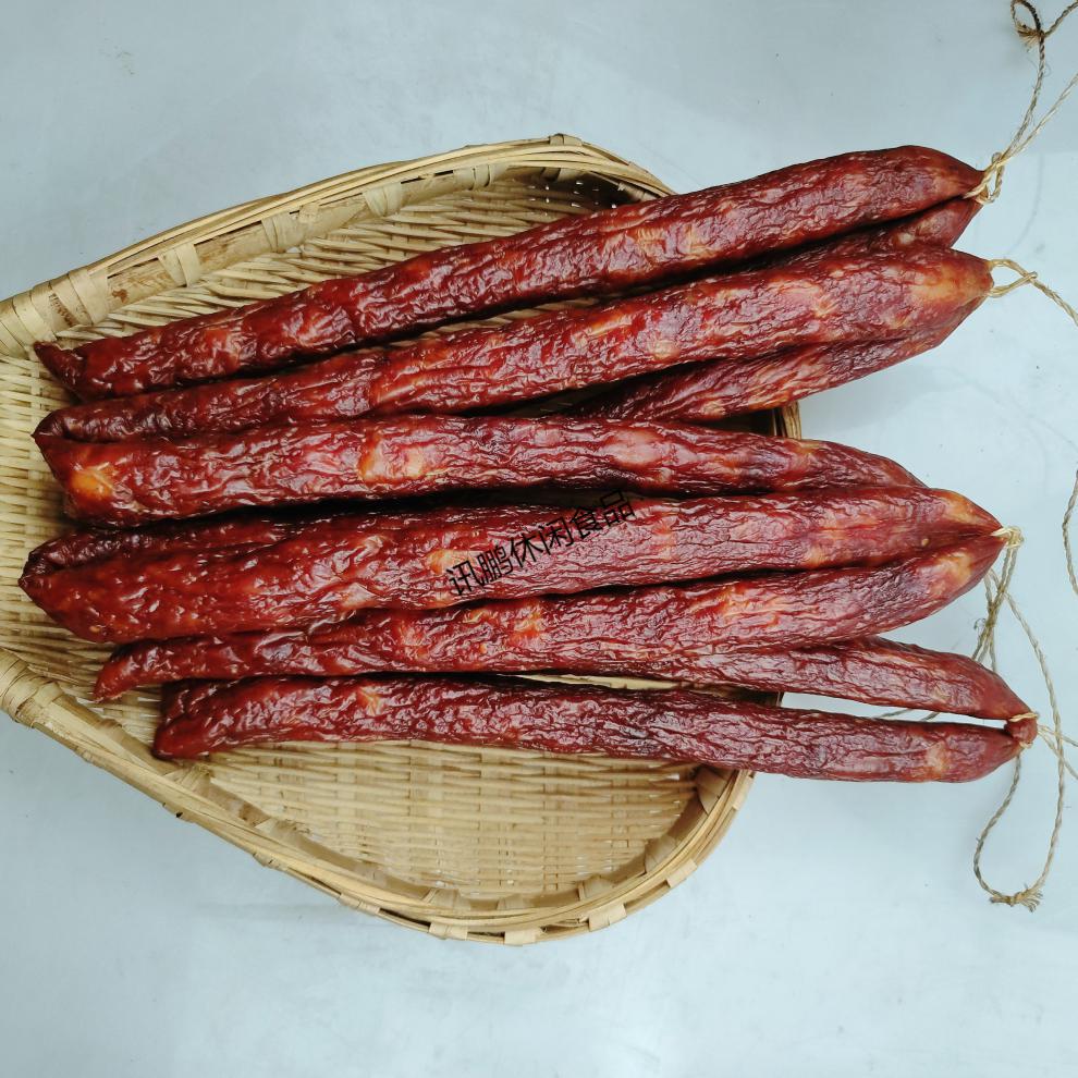 5折湖南特产手工自制麻辣香肠腊肠500克香辣香肠川味麻辣肠烟熏烤肠甜