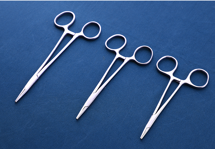 采药师不锈钢止血钳弯直头持针器小号大手术钳拔毛钓鱼摘钩钳血管钳
