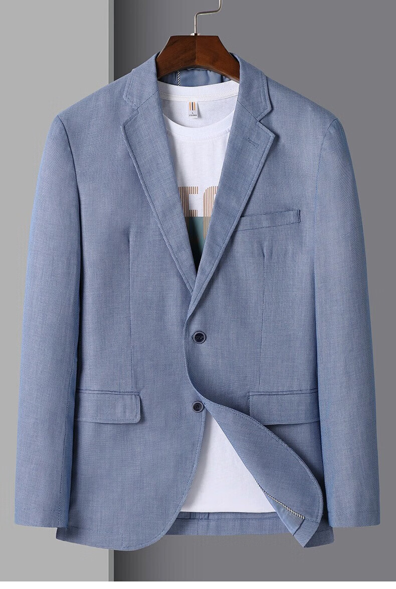 罗蒙西服男新款商务休闲简约西装中青年职业单西外套 a32酒红 17596b