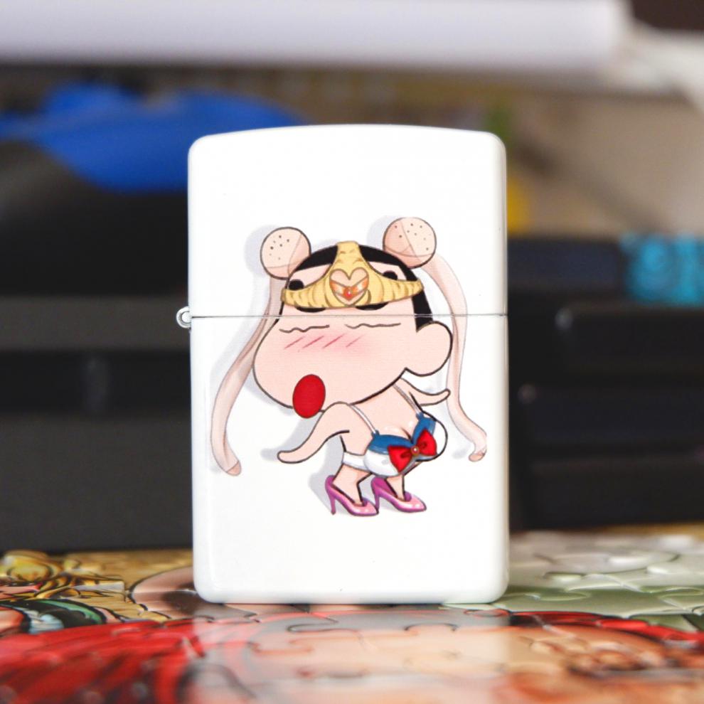 龙昌官方旗舰 zip·po同款蜡笔小新联名煤油打火机防风萌可爱卡通送