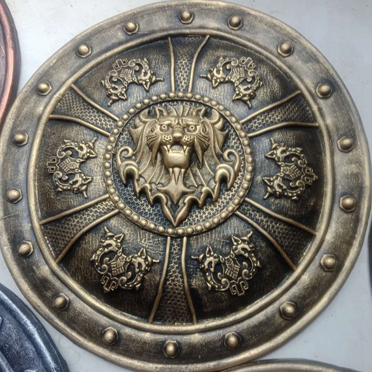 【2022新款】 仿中国古代士兵盾牌古装演出拍摄道具将军酒吧密室布景