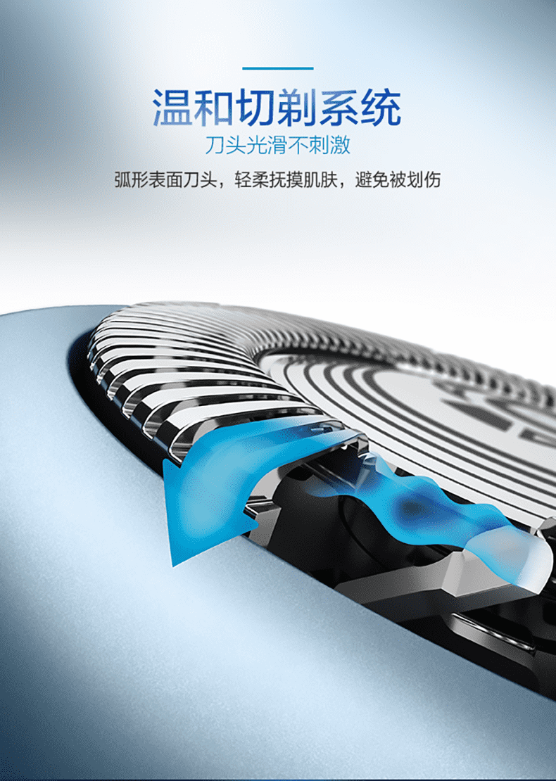 philips飞利浦电动剃须刀男士充电式胡须刀三头水洗刮胡刀s6550黑色