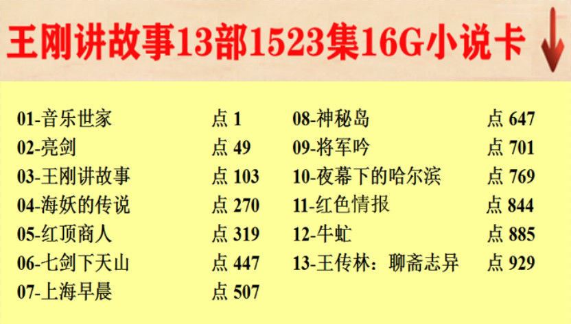 老梁故事汇合集u盘32g四大名著情商课音频卡看电视观世界梁知优盘