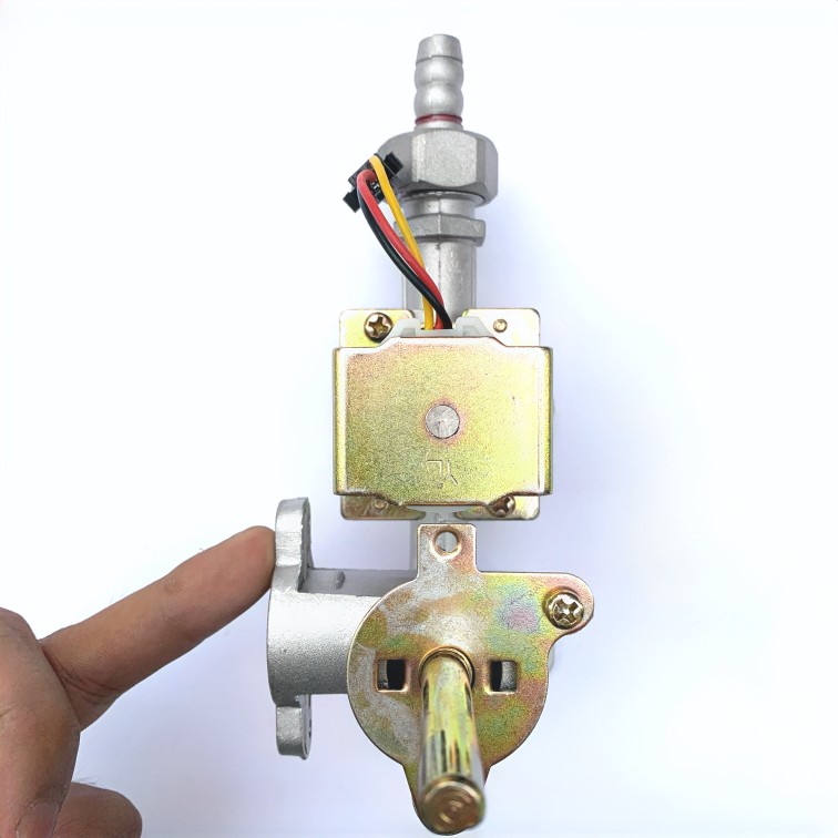 3v电磁阀总成配件煮面炉蒸包炉汤炉煮面桶火力大小调节开关无风机点火