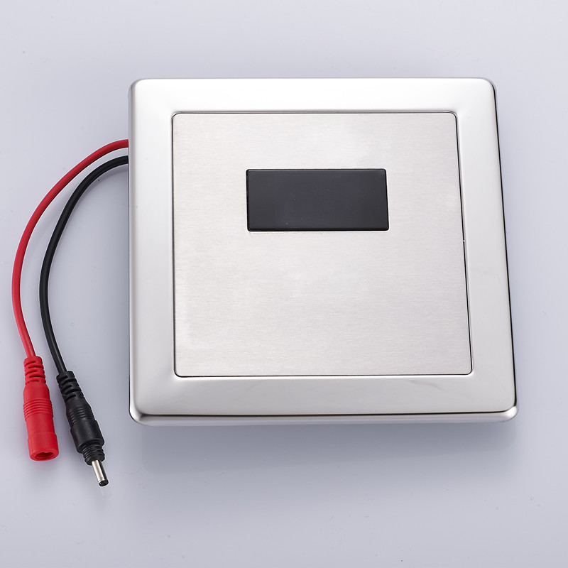 暗装小便斗感应器电磁阀感应冲水器 小便池感应器 电池盒6v变压器 带