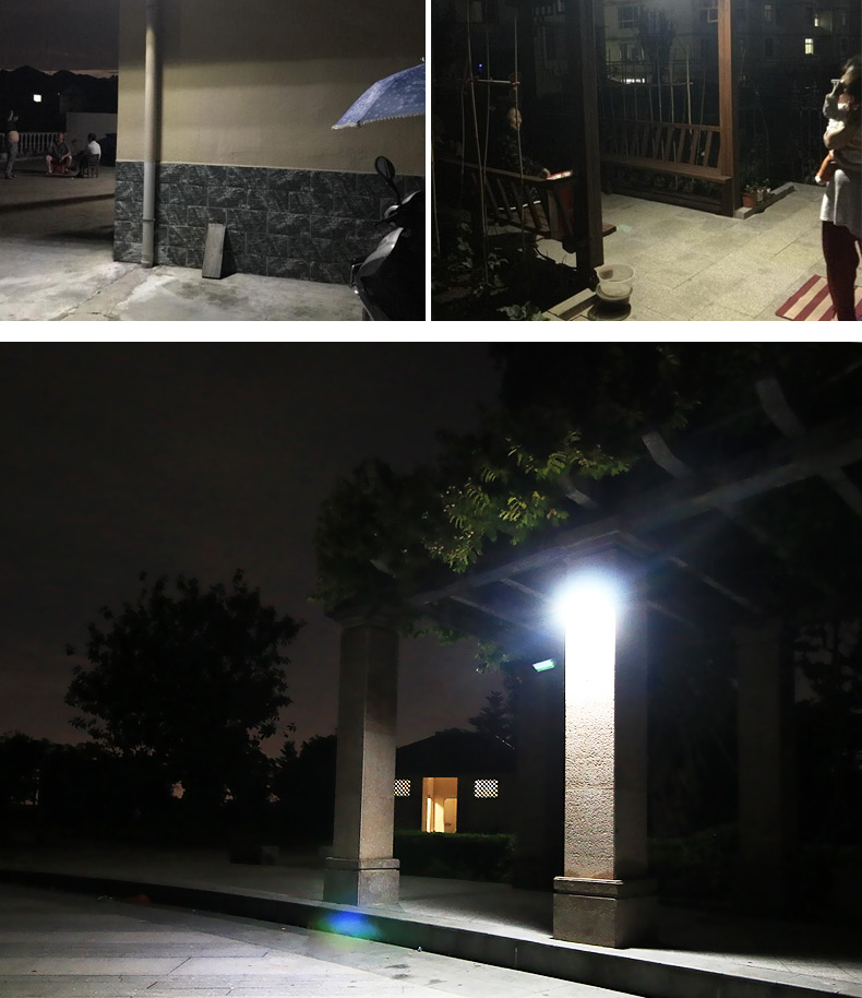 太阳能灯户外庭院灯超亮雷达感应壁灯家用围墙防水led新农村路灯中号