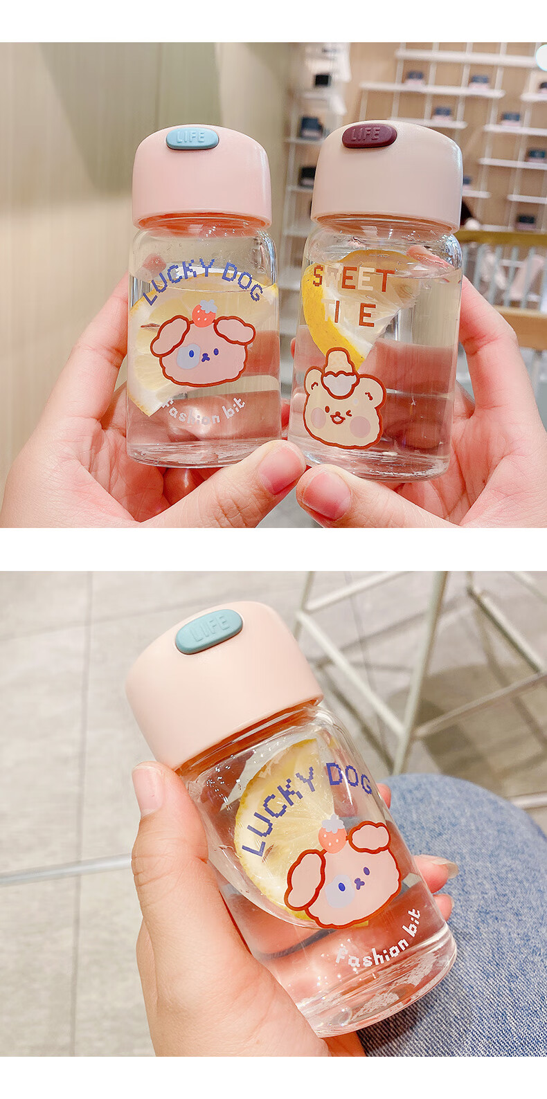 特小水杯150毫升小巧口袋水杯女便携咖啡玻璃杯子200毫升水壶迷你小