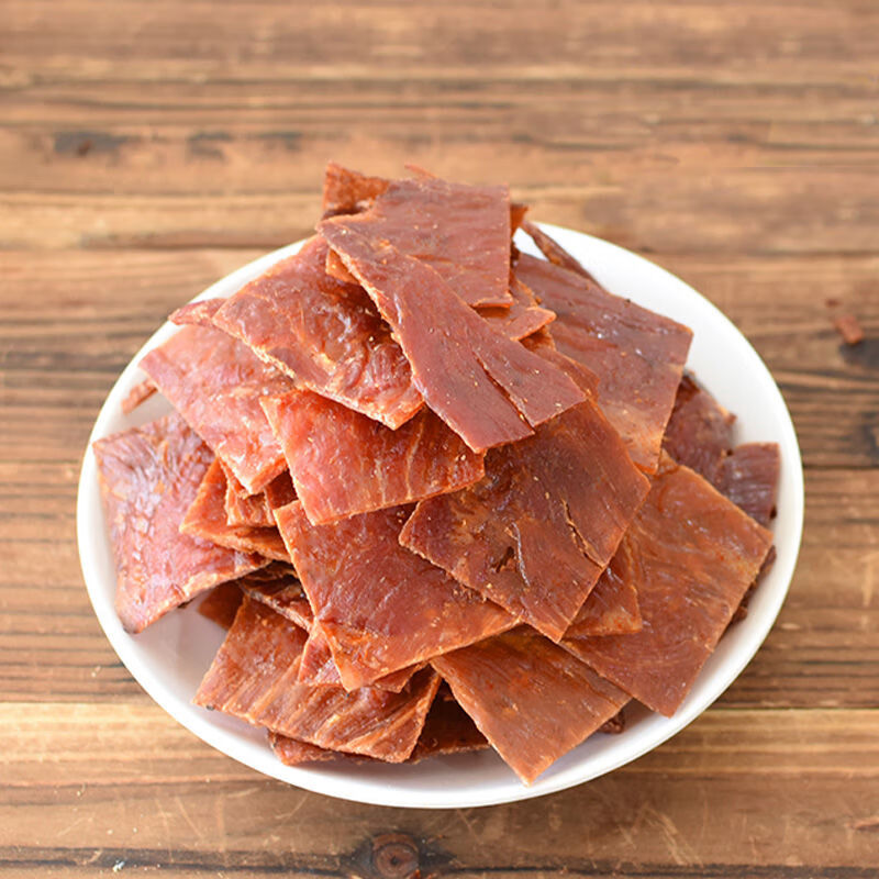 双鱼猪肉脯金奖肉脯肉干308g100g200g付片自然片肉类零食双鱼308g付片
