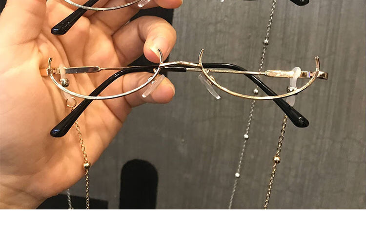 喜圣多新品无镜片眼镜框男日系无镜片网红半框平光镜复古文艺素颜带