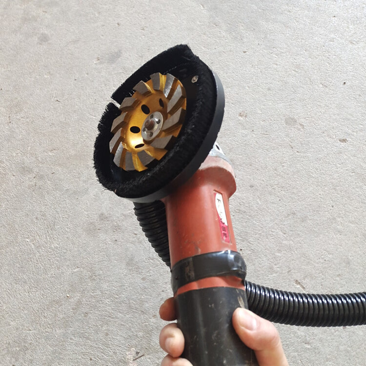 尘罩石材混凝土手磨机防护罩吸尘4寸亿喔 100型 角磨吸尘罩(铁)【图片