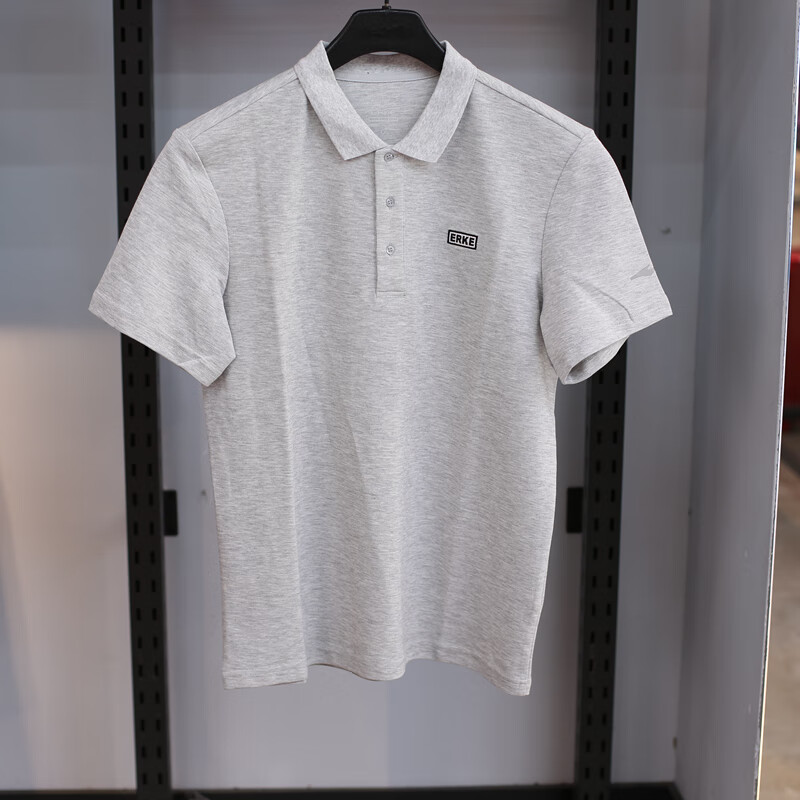鸿星尔克微领t男2022夏季新款翻领短袖透气休闲polo衫 正白 2xl/180