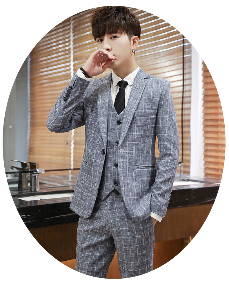 青少年男生18岁成人礼西服六件套装12大童13初中学生14男孩16西装17岁