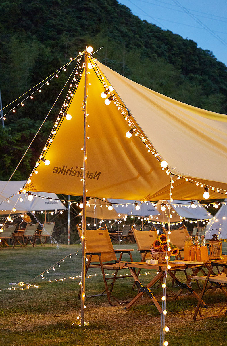 三角岛 户外露营灯串灯光氛围灯野营营地布置帐篷装饰led小彩灯天幕