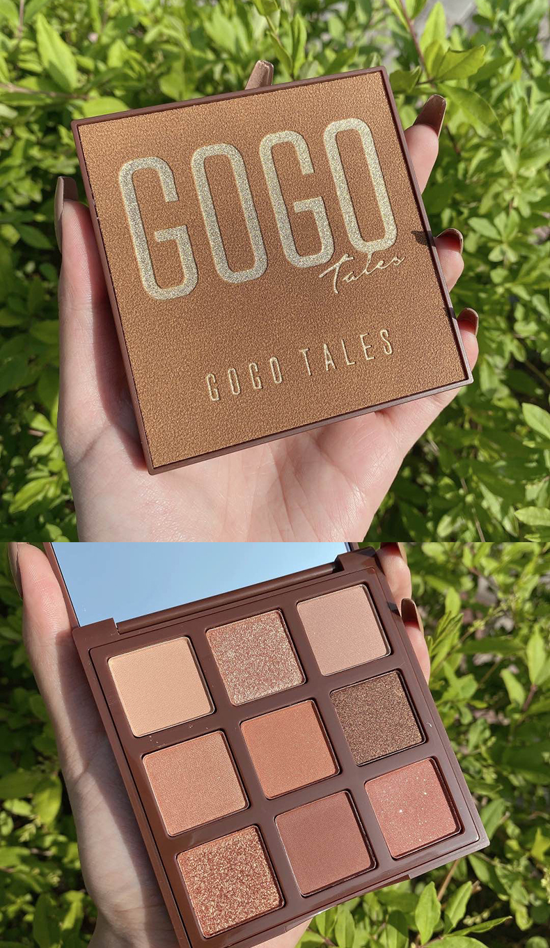 gogotales戈戈舞眼影盘ins超火闪粉珠光亮片小盘便携网红闪珠送女友