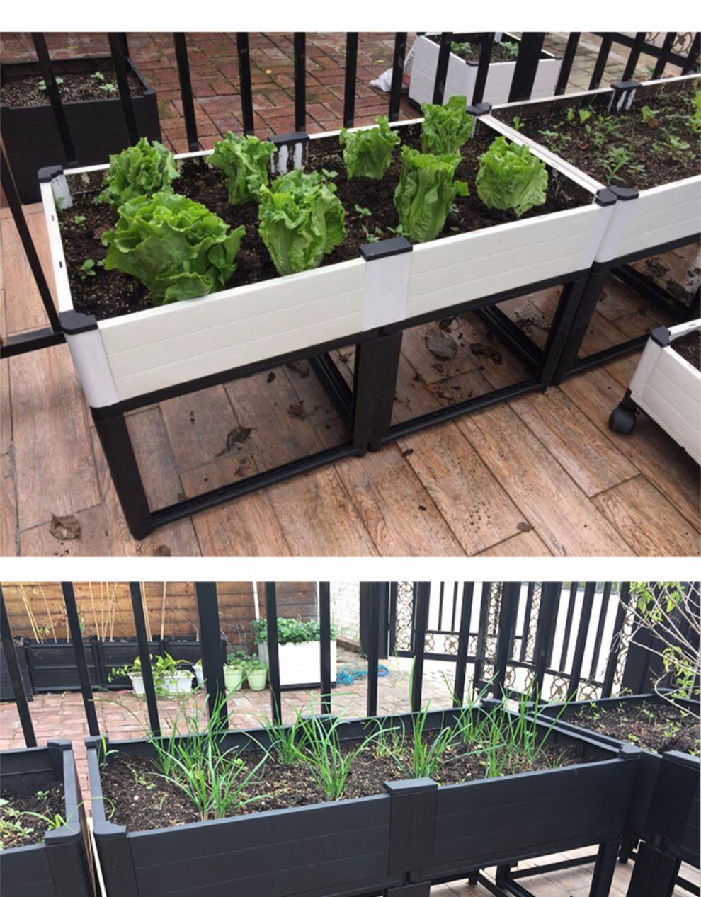 楼顶种菜种植箱花箱特大号户外天台阳台种菜花箱超大长方形种菜专用箱