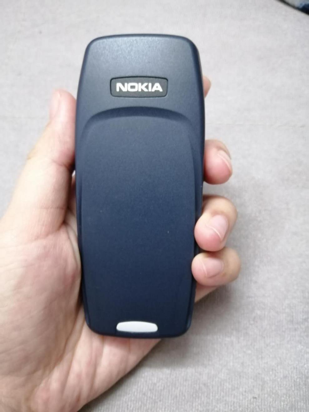 诺基亚3310老款按键备用机直板手机经典怀旧超长待机宝蓝色主机1电池