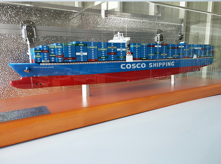 双子座中远海运集装箱货船模型cosco shipping lines成品仿真摆件