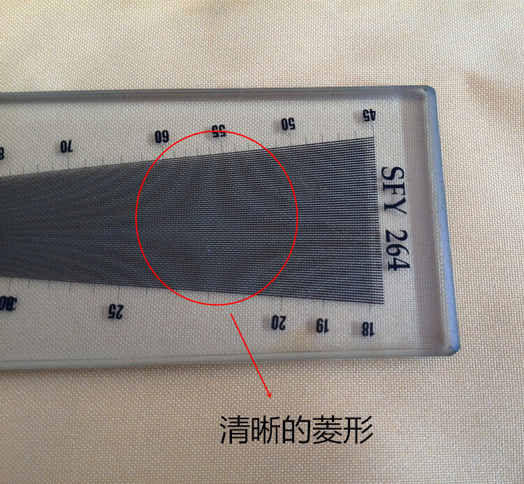 织物密度镜sfy264上海十二丝织厂布料密度尺经纬仪玻璃密度尺公英