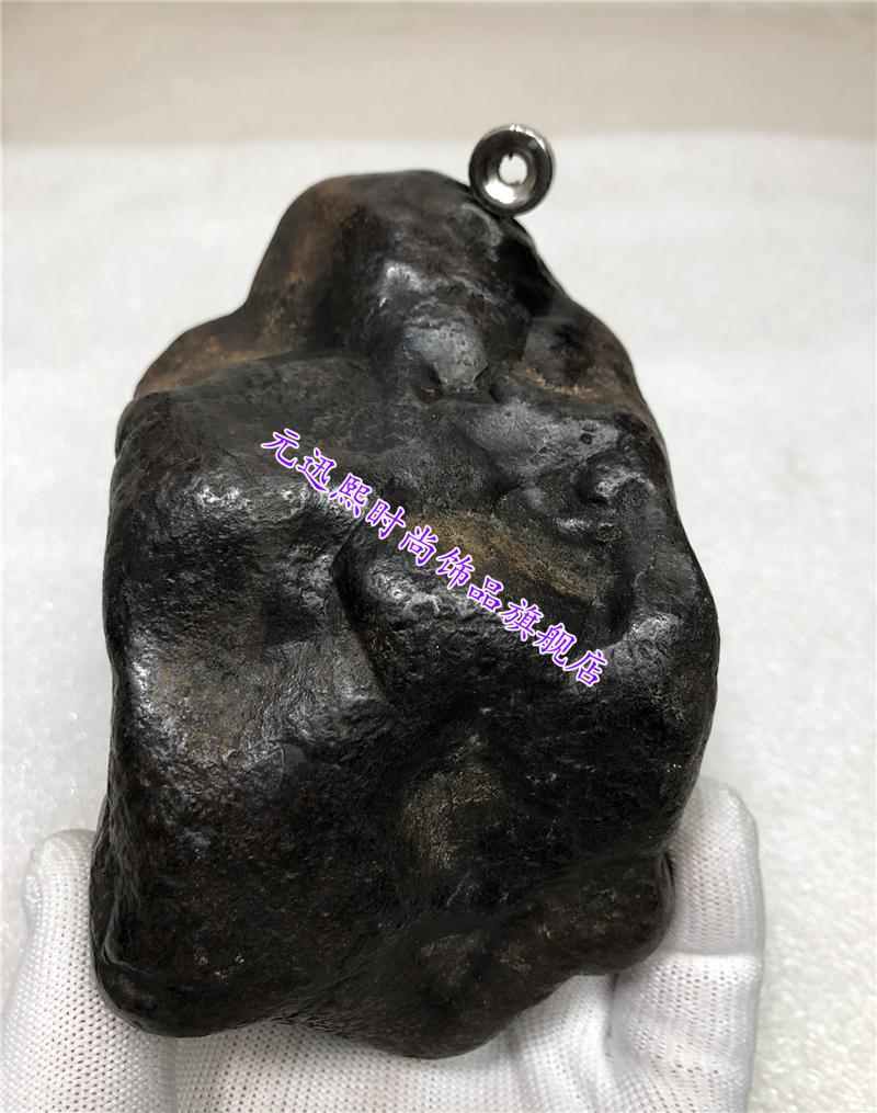 1铁陨石铁陨石收藏黑灰色奇石礼品玄关摆件流星桌面家居饰品 浅灰色 1