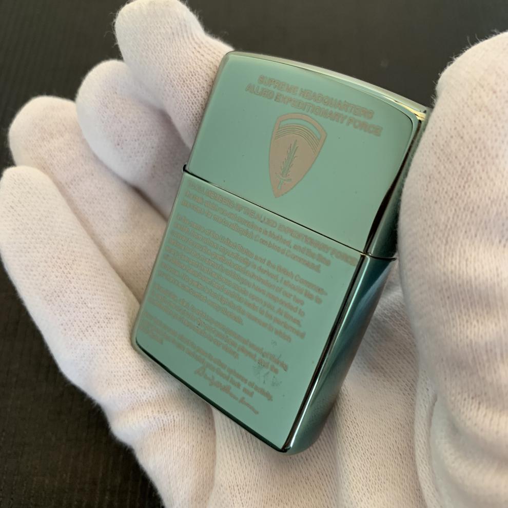 zippo之宝打火机 五星上将 离职宣言 黑炫冰绿冰纯铜独立宣言 深灰色