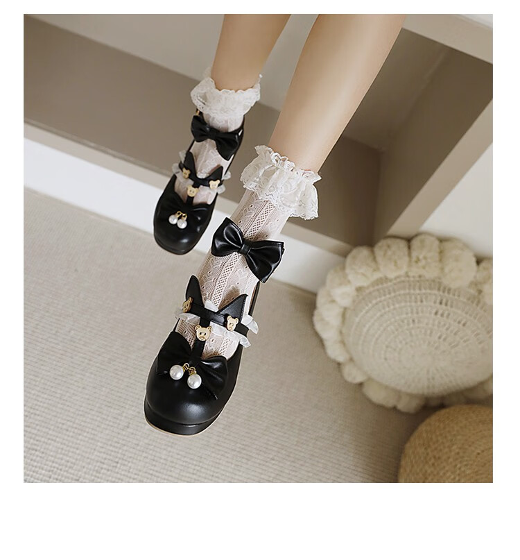 菲伊斯莉品牌lolita鞋高跟2022软妹洛丽塔鞋子原创lo鞋单鞋女jk鞋子