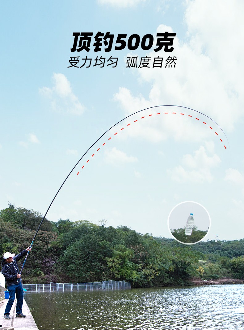 佳钓尼捍卫者长竿钓鱼竿手杆长钓鱼竿长节台钓竿渔具捍卫者长竿11米